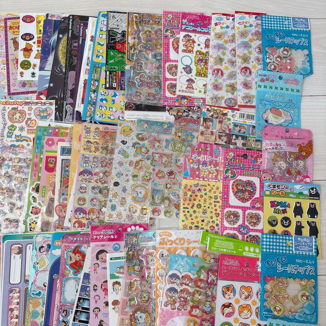【まとめ売り】平成レトロ♡キャラクターシール　当時物