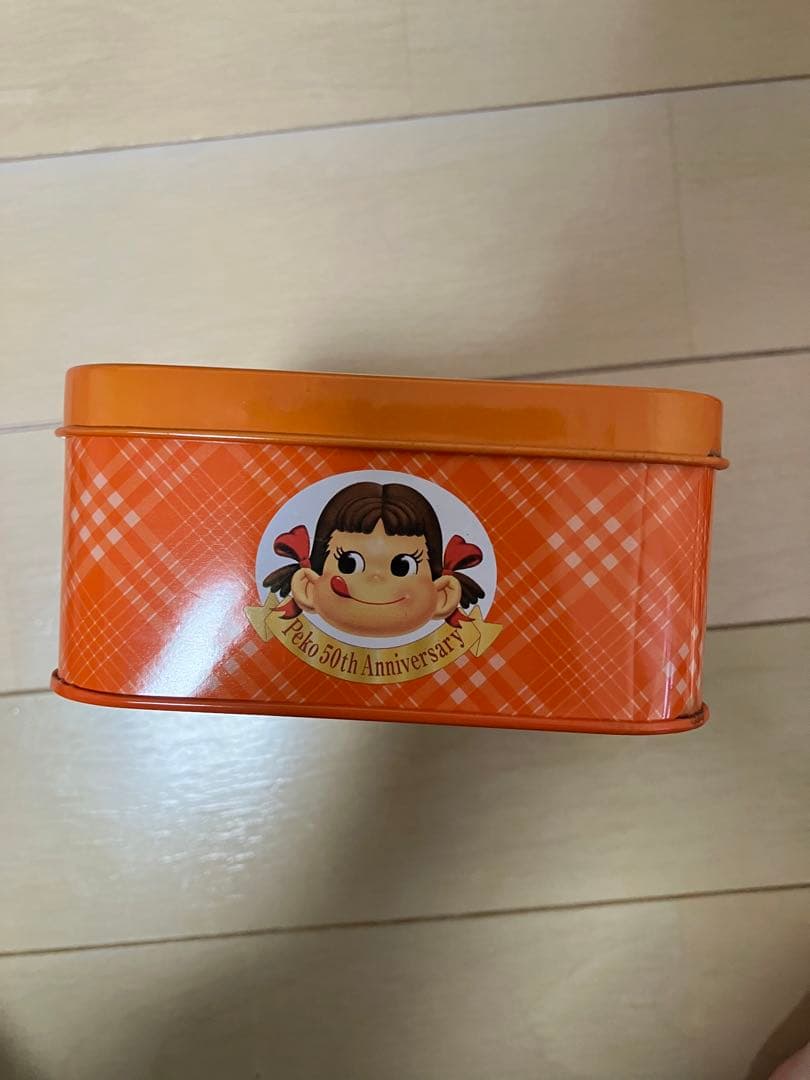 セット　ペコちゃん　ぽこちゃん　50周年　フィギュア　人形　缶　カン　不二家