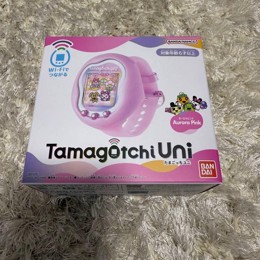 【新品未開封 24時間以内匿名発送】 オーロラピンク たまごっちuni