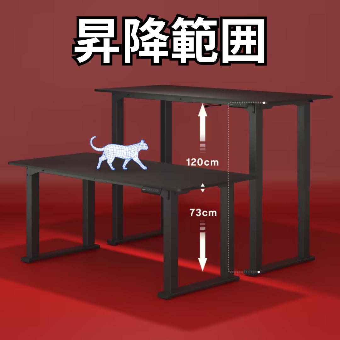 FlexiSpot E1Q 電動昇降デスク スタンディングデスク ブラック