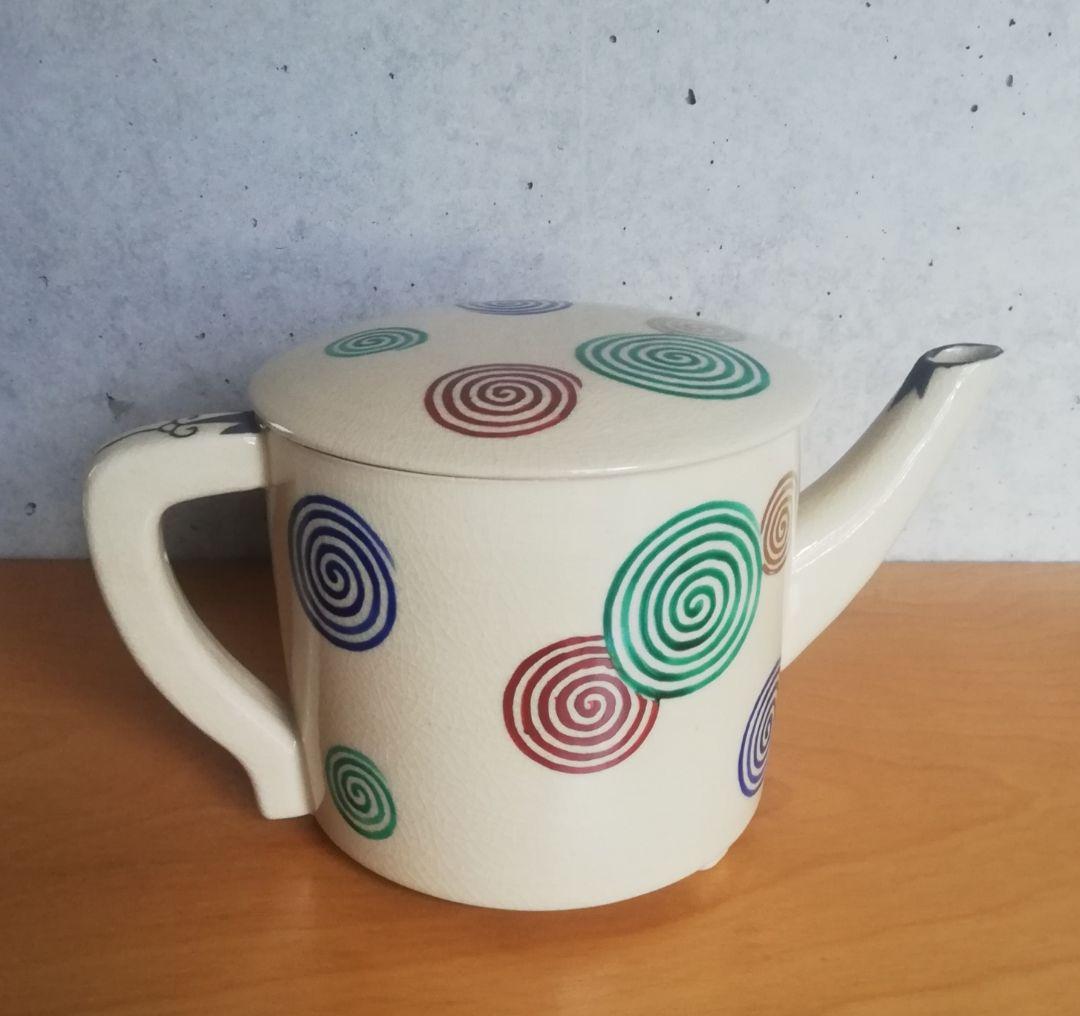 茶道具 水次 仁清写渦巻絵 香泉作 NO304