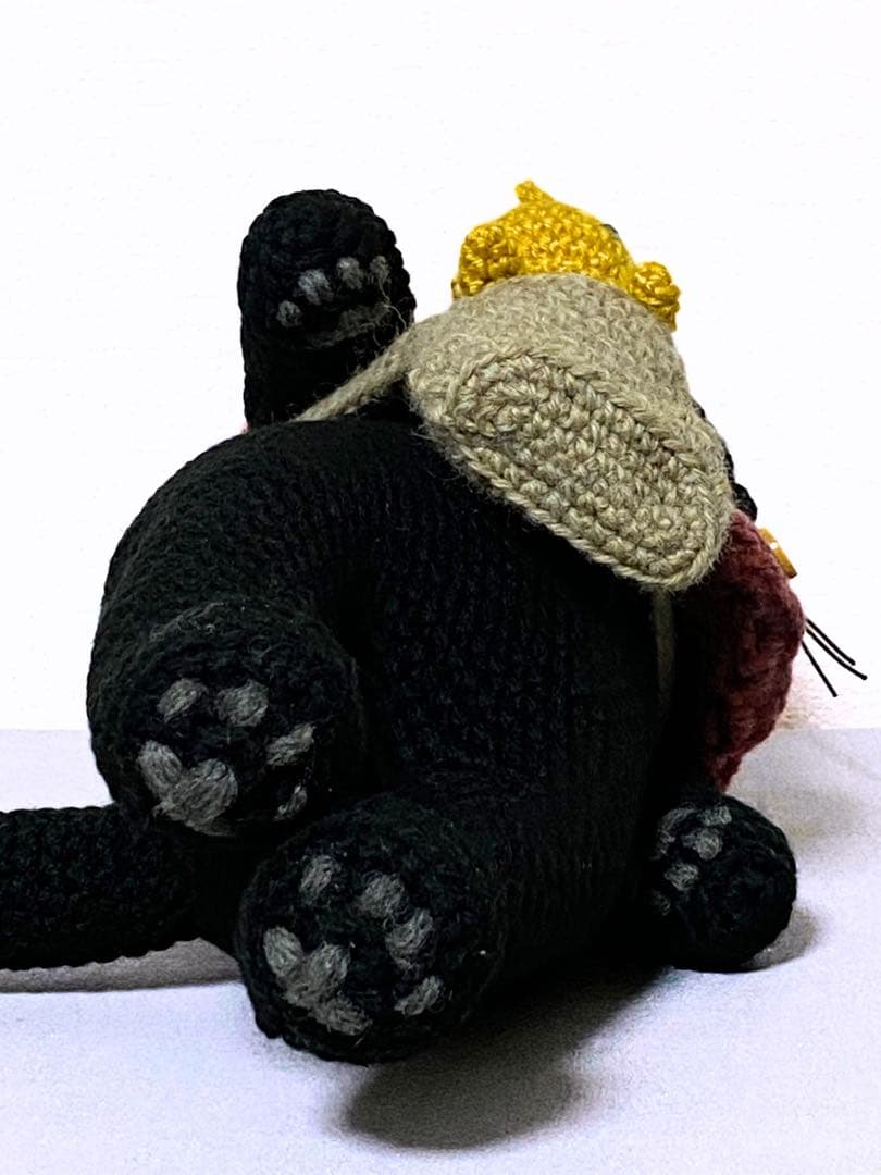 いっしょにおでかけ♪黒猫さんのあみぐるみ