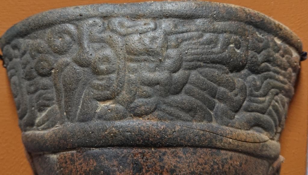 コレクター収集品　メキシコ　トトナカ文化　マスク　（A）