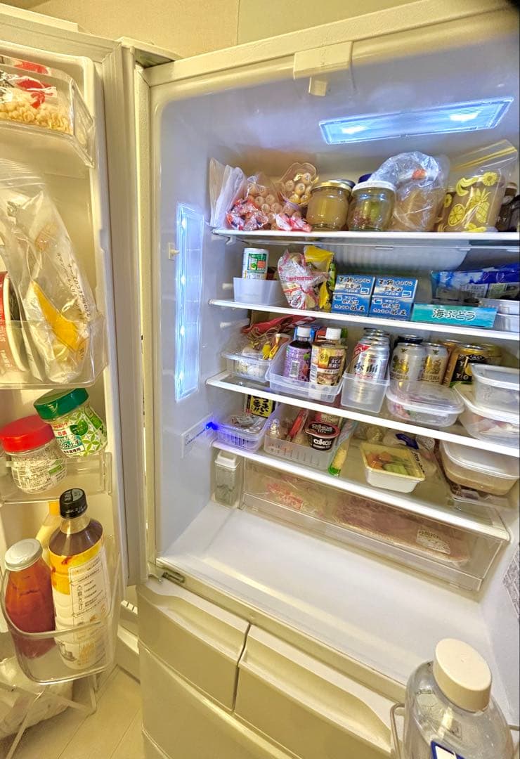 週末のみ値下げ中！パナソニック 大型冷蔵庫 NR-FVF455-W 451L