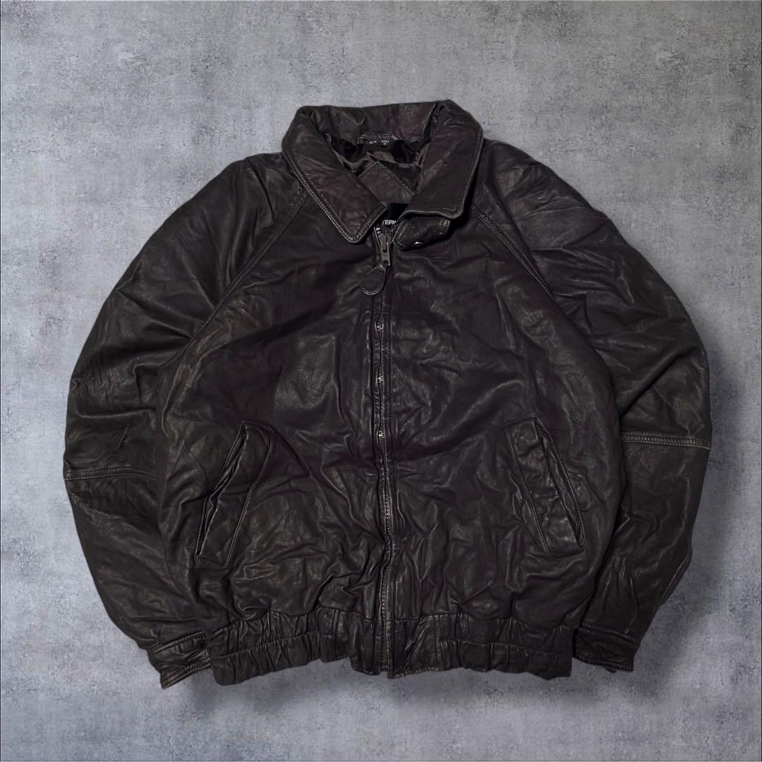 レザー ジャケット アメカジ コーデ シティーボーイ c-boy style