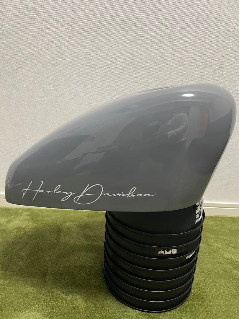 サイモンカスタムハーレーダビッドソン タンクカバー　グロスグレー