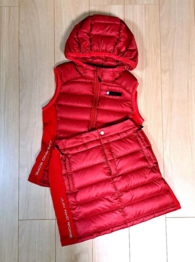 ジュンアンドロペ　JUN&ROPE 　ダウンベスト　スカート　セットアップ