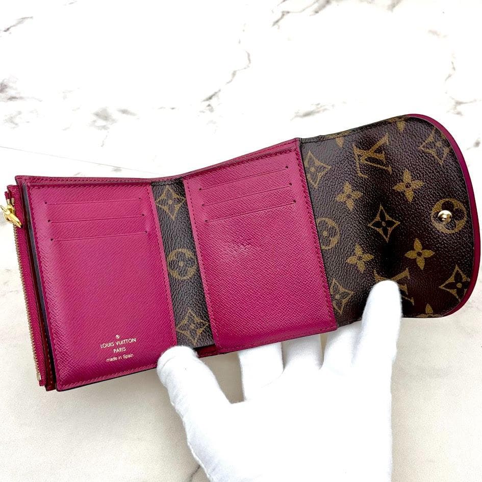 【超極美品】ルイヴィトン　モノグラム　ポルトフォイユ　アリアンヌ　フューシャ