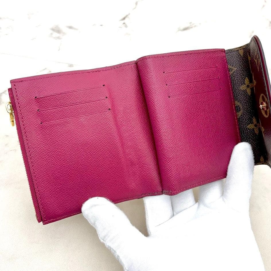 【超極美品】ルイヴィトン　モノグラム　ポルトフォイユ　アリアンヌ　フューシャ