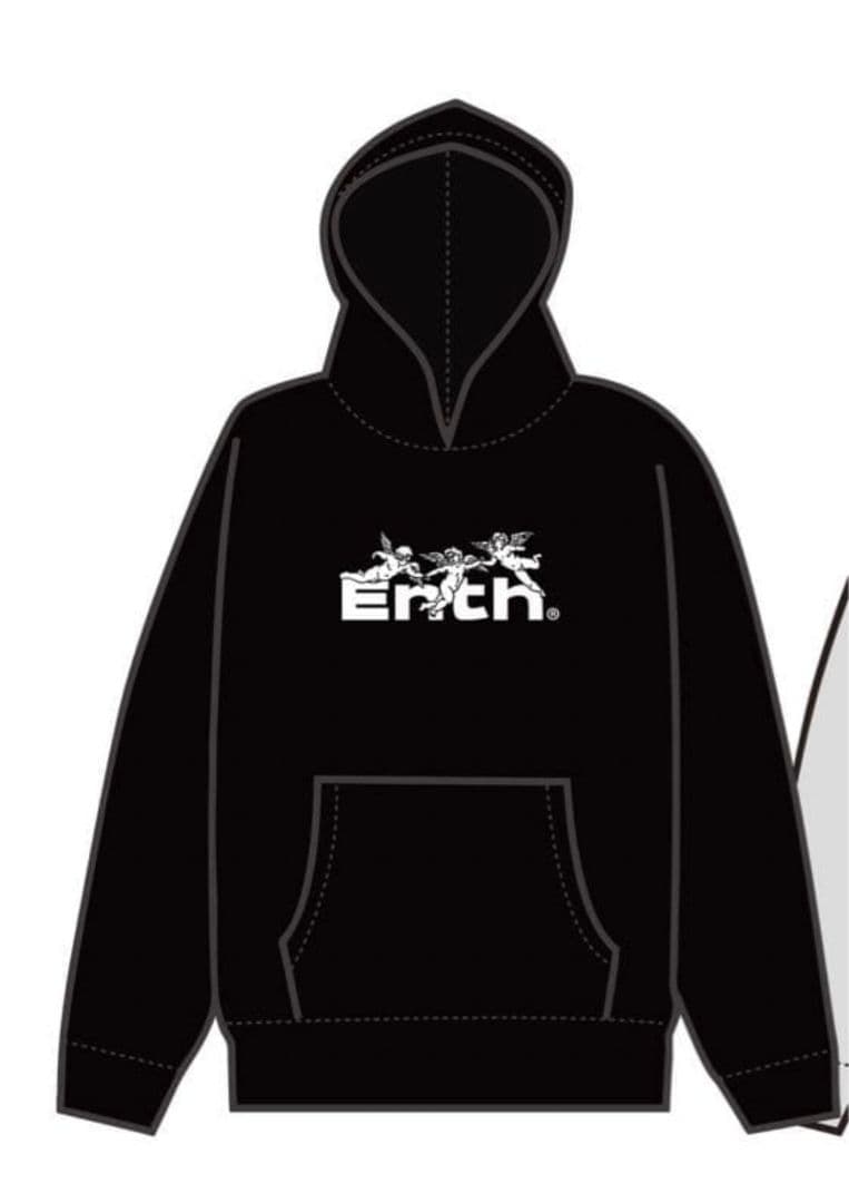 ENTH フード付きパーカー ブラック