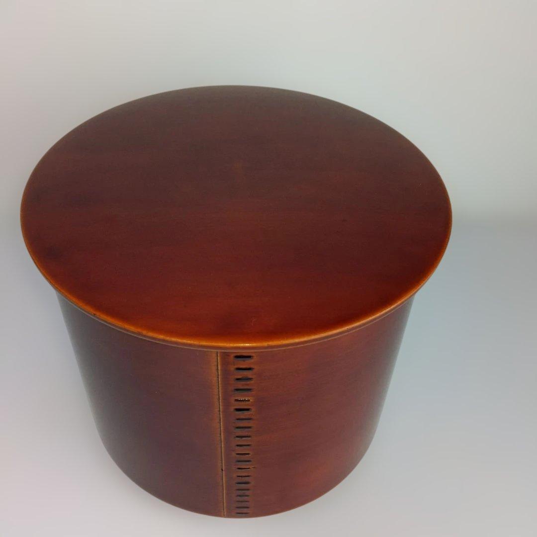 伝統工芸 飛騨春慶塗 曲水指 茶道具 紙箱付