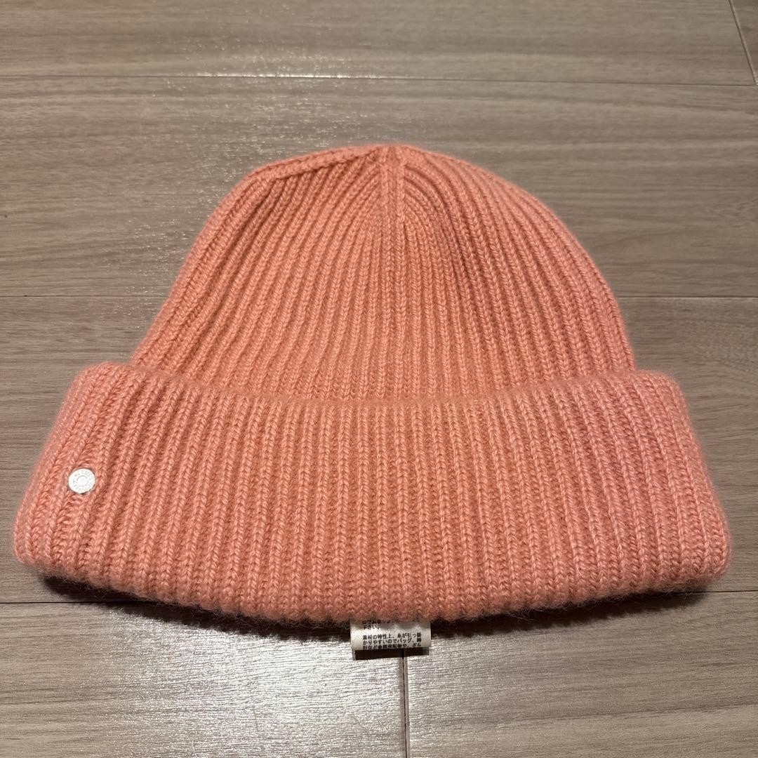 エルメス (HERMES)ピンク ニット帽 L