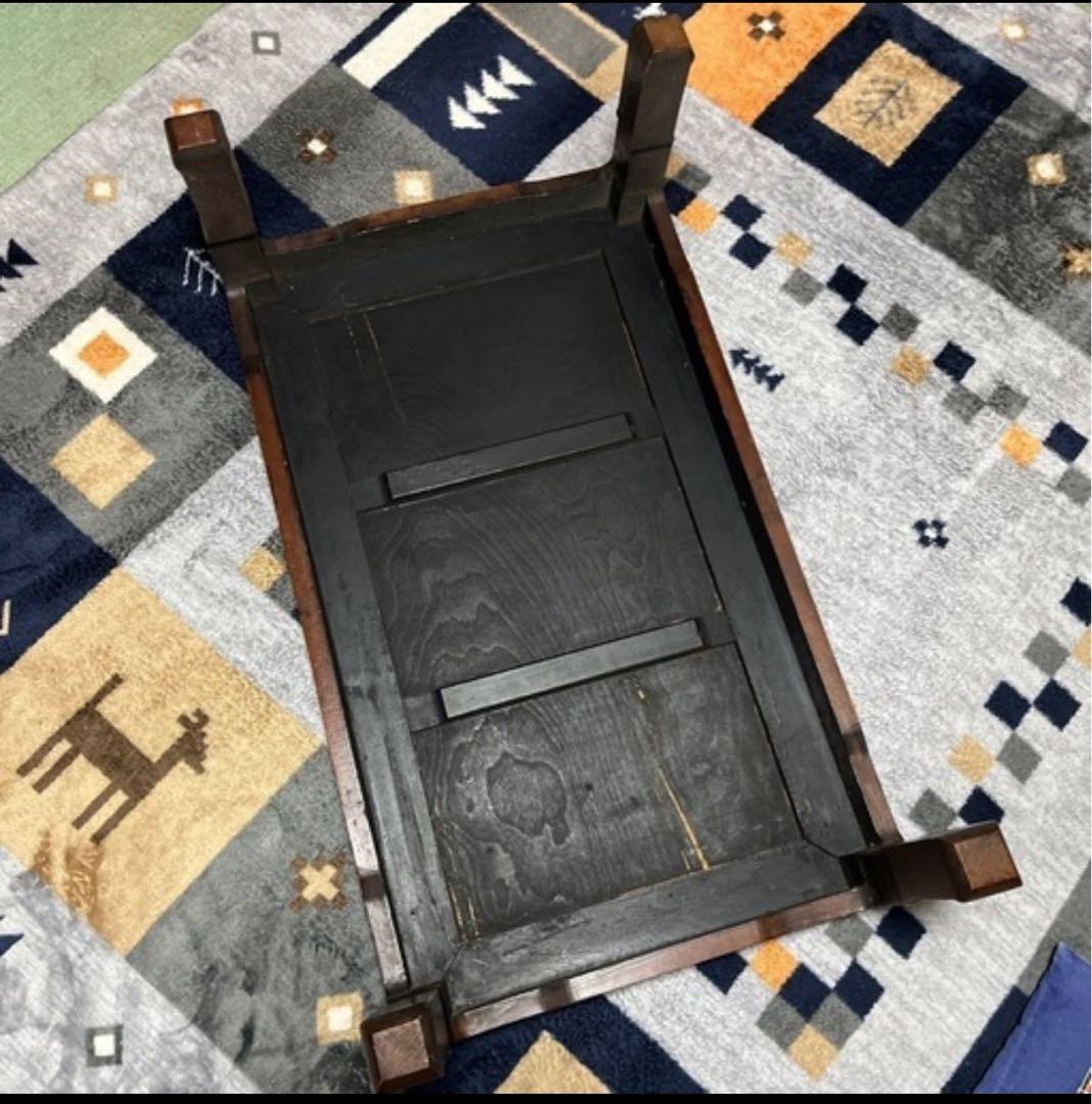 座卓　レトロ　アンティーク　古家具　骨董 座卓 和室　約89×53高さ30.5