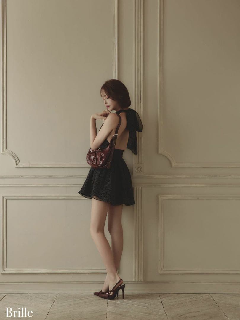 【完売商品】Brille 黒ドット　ドレス