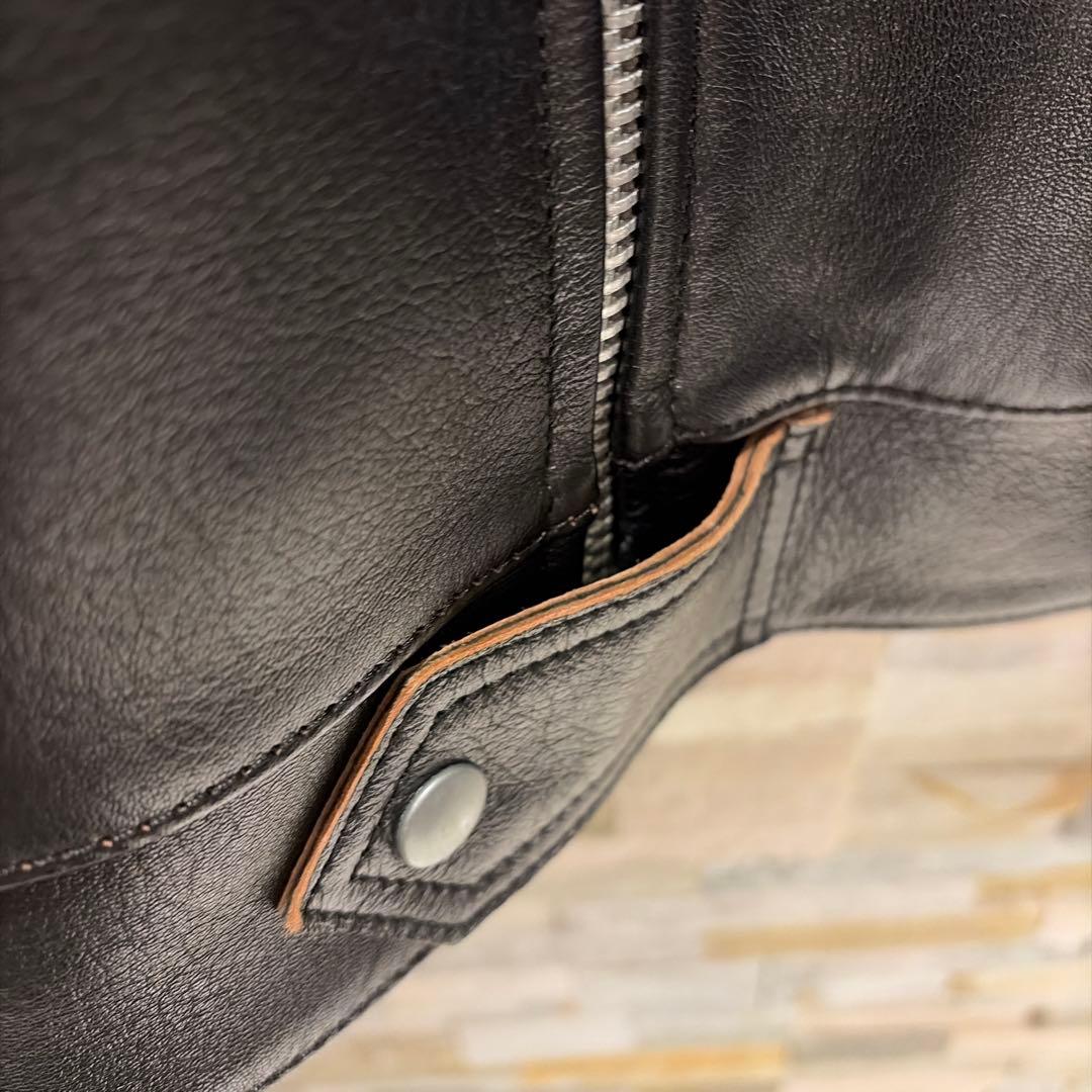 Addict Clothes シープ　シングルライダースジャケット 48