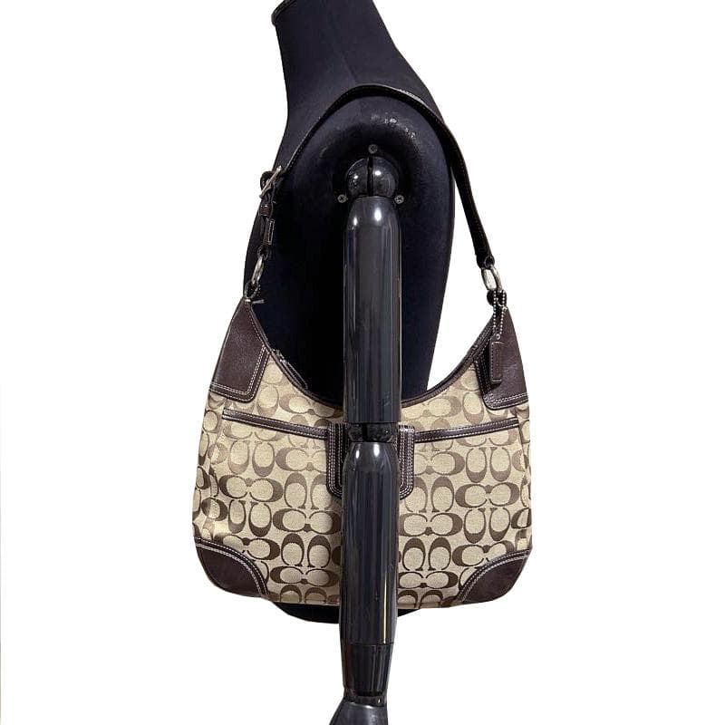 コーチ COACH セミショルダーバッグ 肩掛けバッグ シグネチャーブラウン