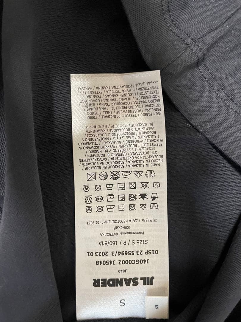 《新品》JIL SANDER＋ ロンT Sサイズ ネイビー