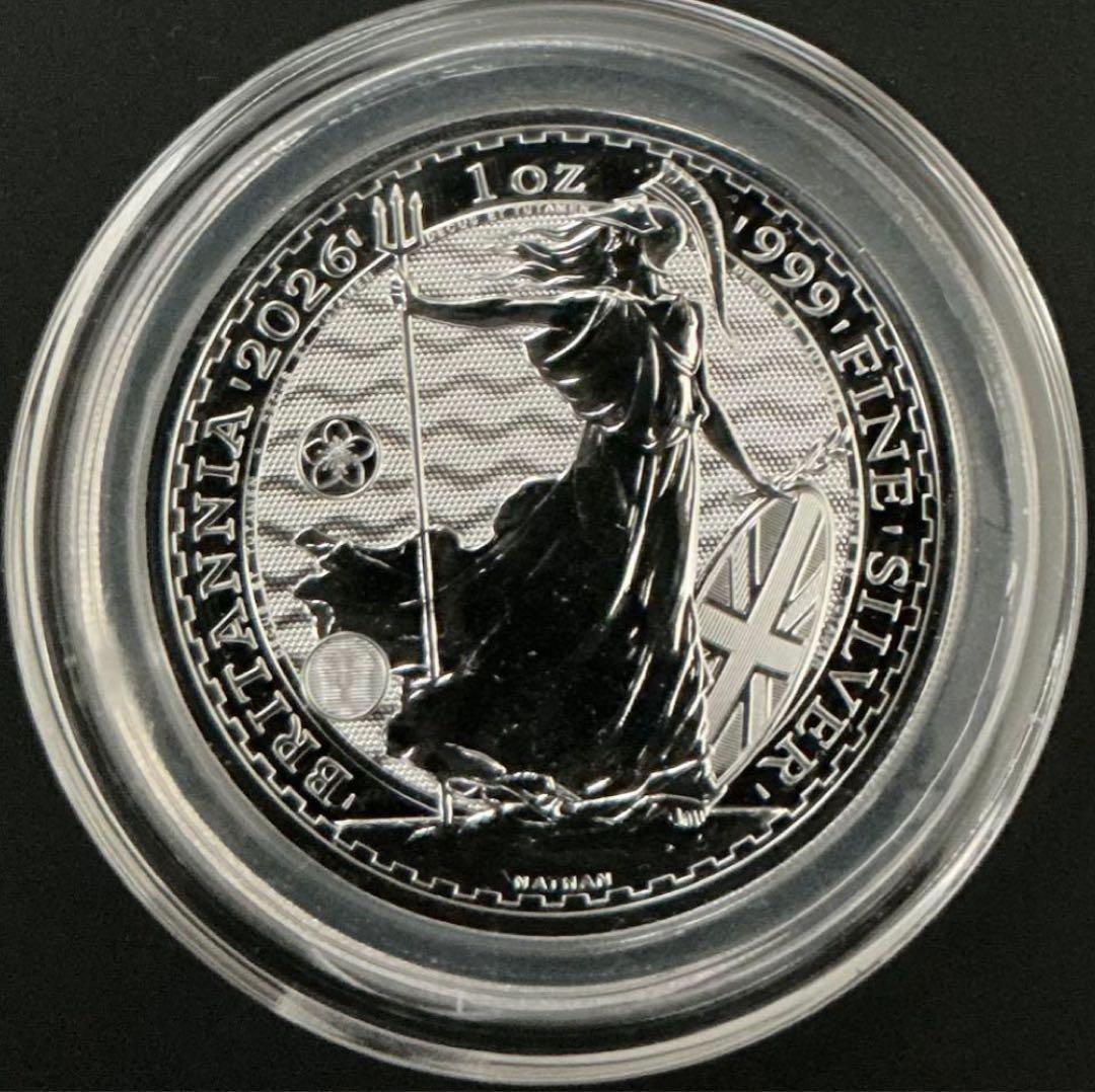 日本限定　桜ブリタニア　イギリス 2026 ブリタニア 1オンス 銀貨 白銀桜