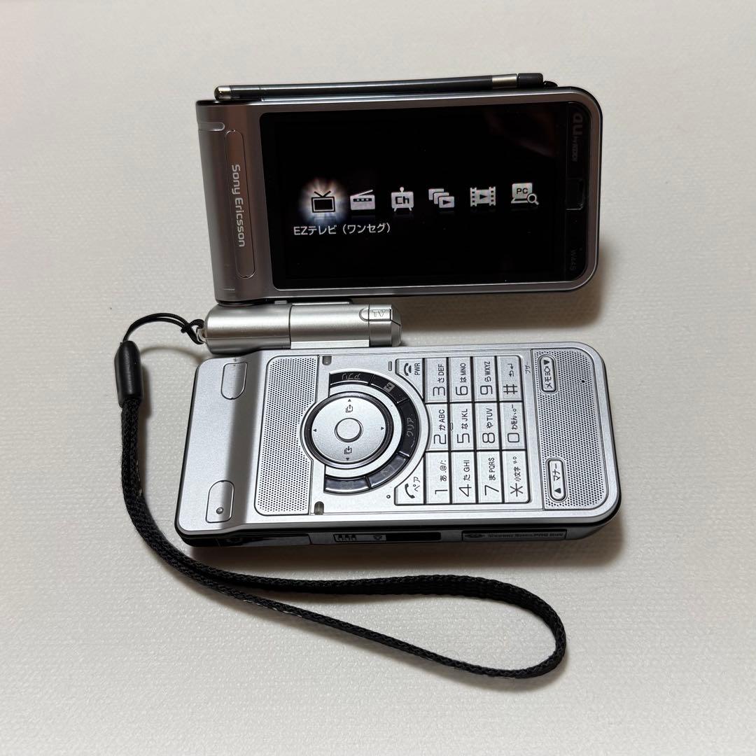W44S Sony Ericsson ワンセグ コレクション向 ガラケー 美中古