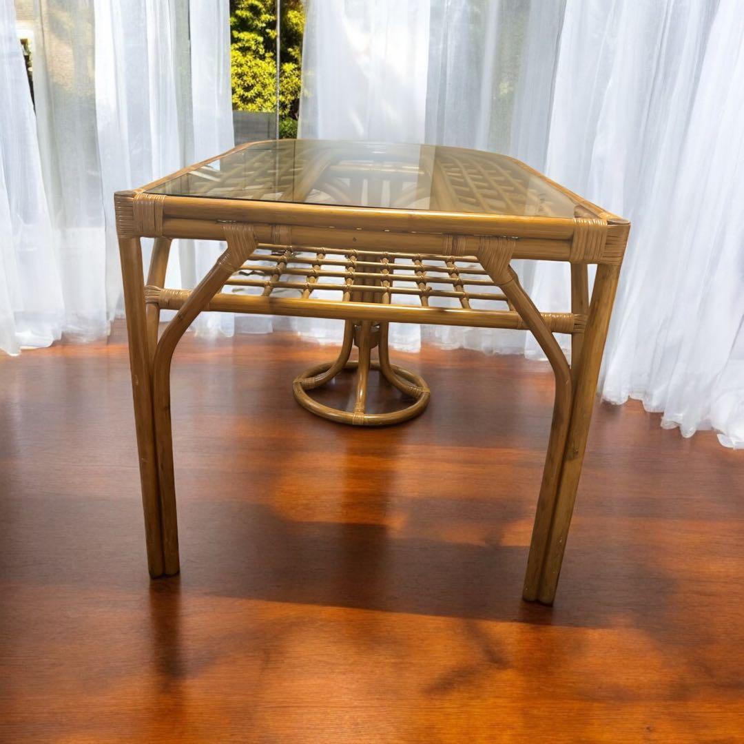 tomato レア❣️ラタン テーブル ダイニングテーブル カウンター