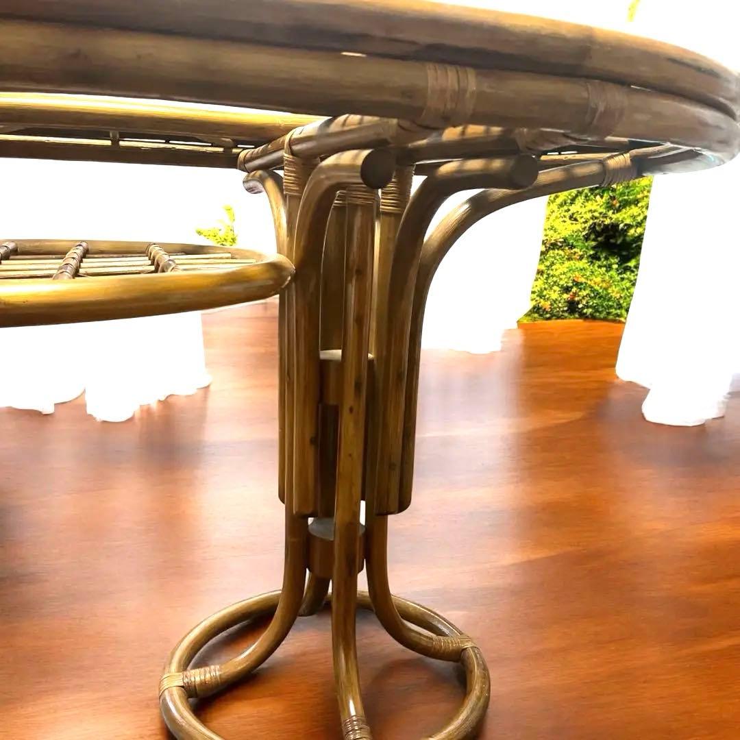 tomato レア❣️ラタン テーブル ダイニングテーブル カウンター