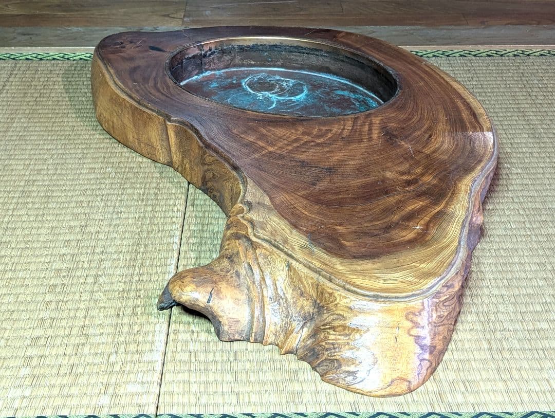 手火鉢　1枚板くり抜き　古道具　 骨董品　アンティーク　レトロ