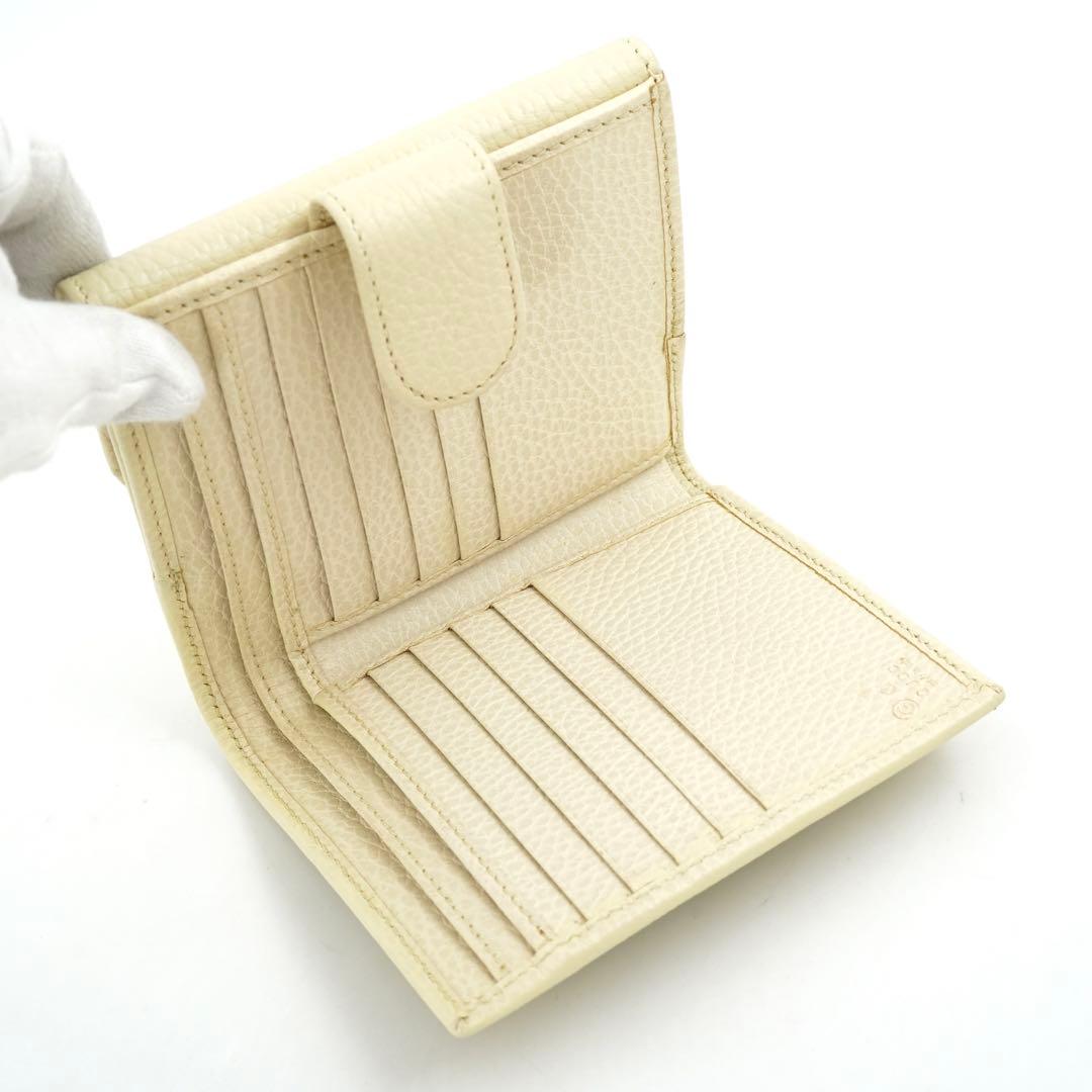 ✨未使用展示品✨　GUCCI ミニ財布　インターロッキング　GGロゴ　二つ折り