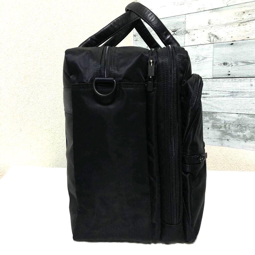 未使用級✨ポータータイム オーバーナイト 2way ボストン 3層 A4ブラック