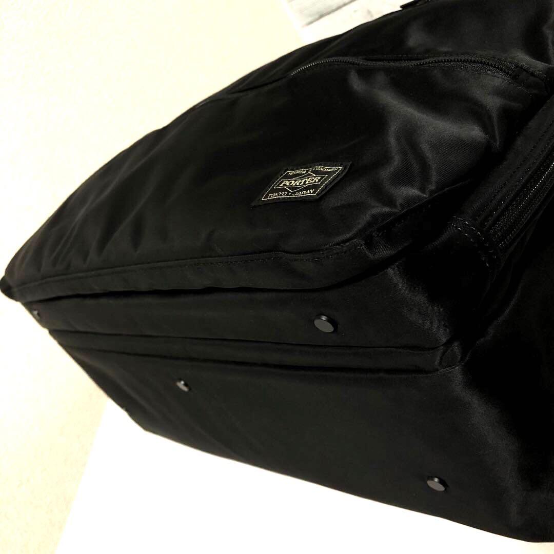 未使用級✨ポータータイム オーバーナイト 2way ボストン 3層 A4ブラック