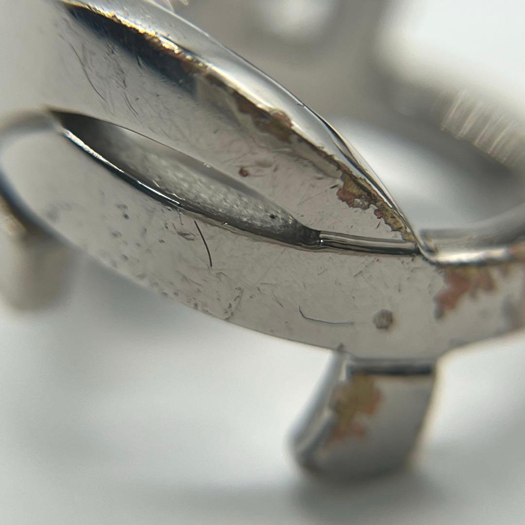 サンローランパリ SAINT LAURENT YSLロゴ リング 12号 メタル