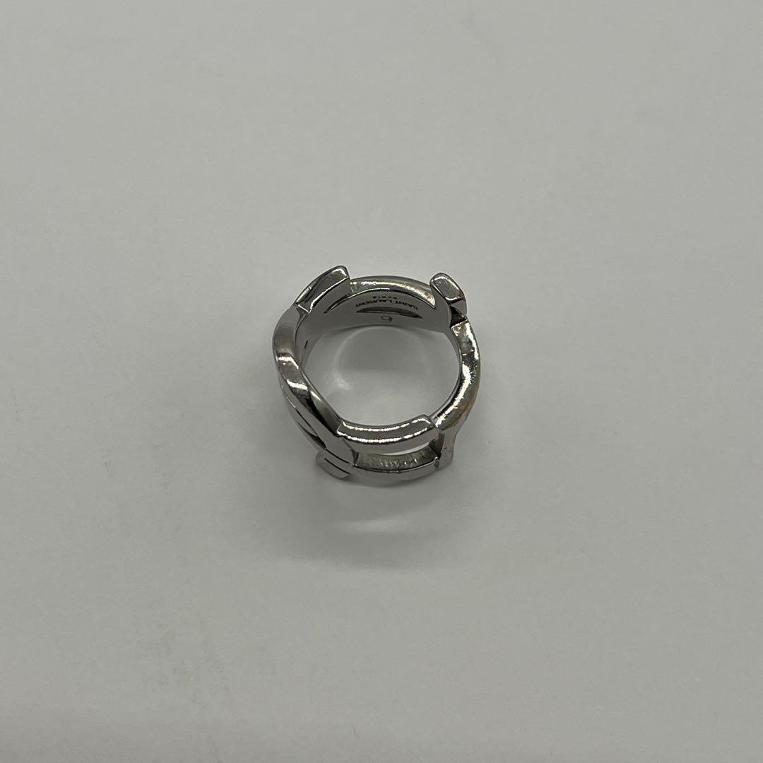 サンローランパリ SAINT LAURENT YSLロゴ リング 12号 メタル