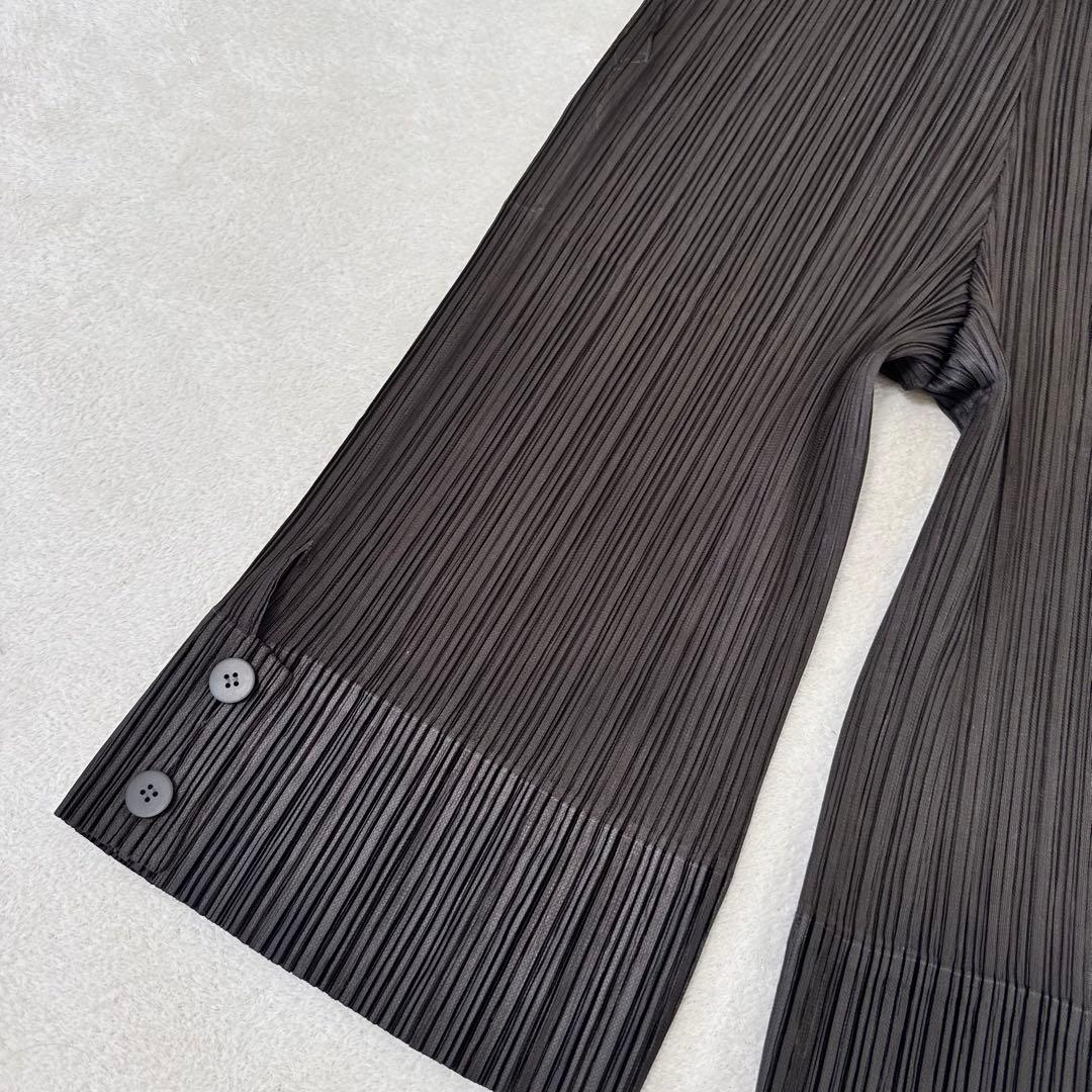 極美品✨PLEATS PLEASE XXLプリーツ　ワイドパンツ　ブラウン　膝丈
