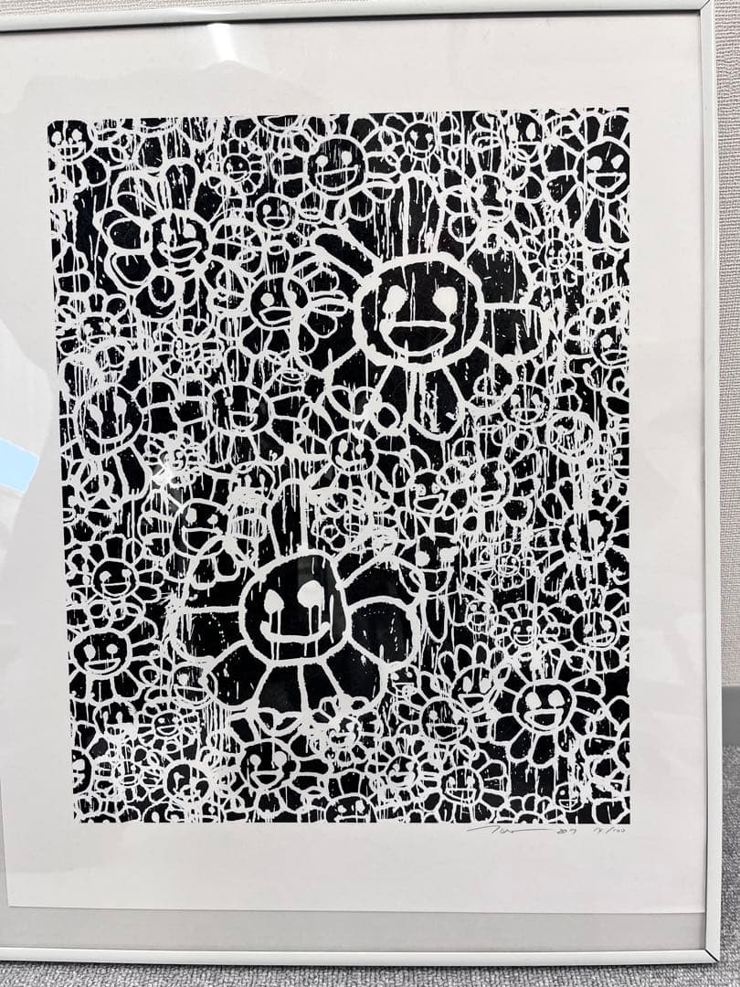 村上隆MADSAKI TAKASHIMURAKAMI マサキシルクフラワー額付