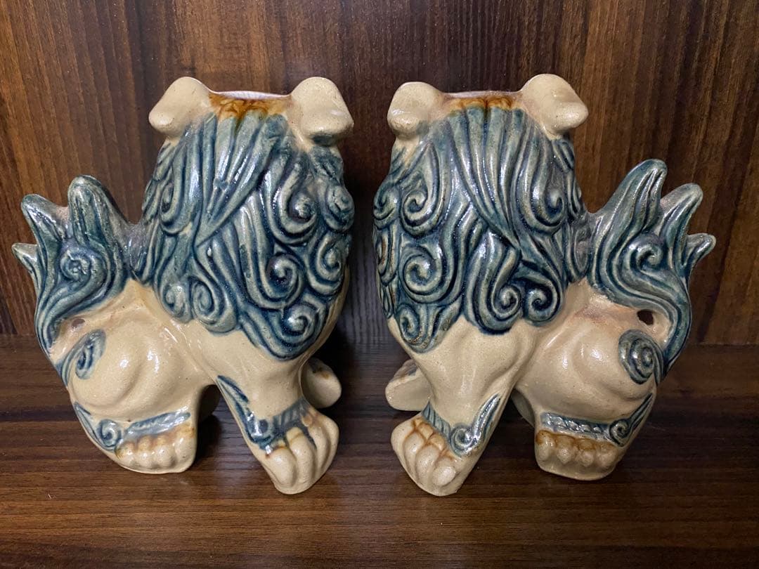 シーサー　獅子　陶器　オブジェ　置物　インテリア　工芸品　美術品