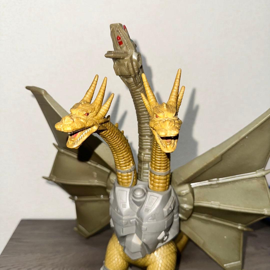 [G1079]1991年バンダイ　メカキングギドラ ソフビ フィギュア