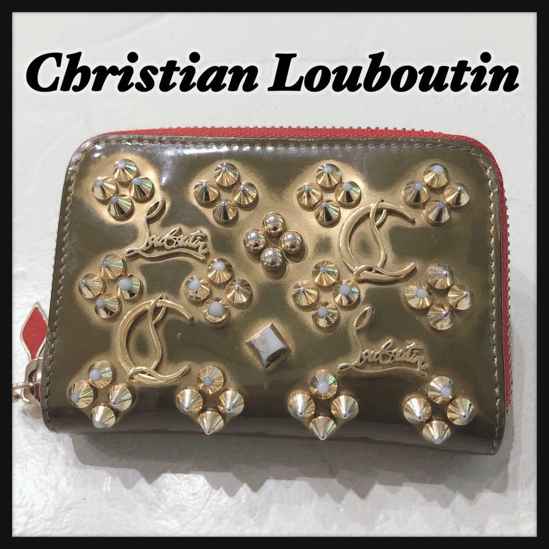 ☆Christian Louboutin☆ ケース スタッズ ブラウン