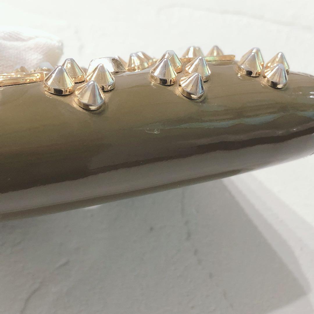 ☆Christian Louboutin☆ ケース スタッズ ブラウン