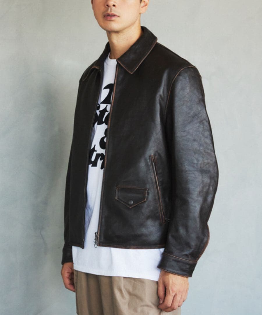 Edifice 2025アンティークレザージャケット