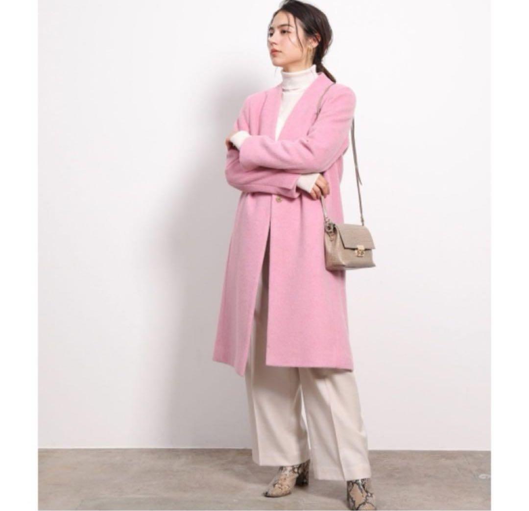 ROPE' 【PONTETORTO】シャギーノーカラーコート新品¥39,600