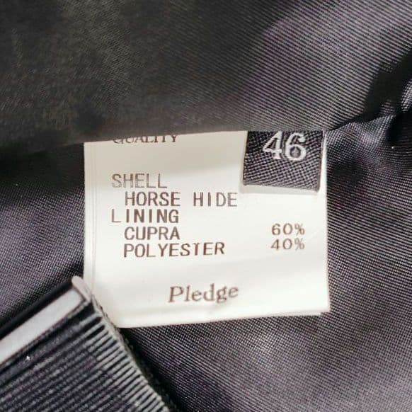 【希少!!ホースハイド】 PLEDGE シングルライダース 馬革