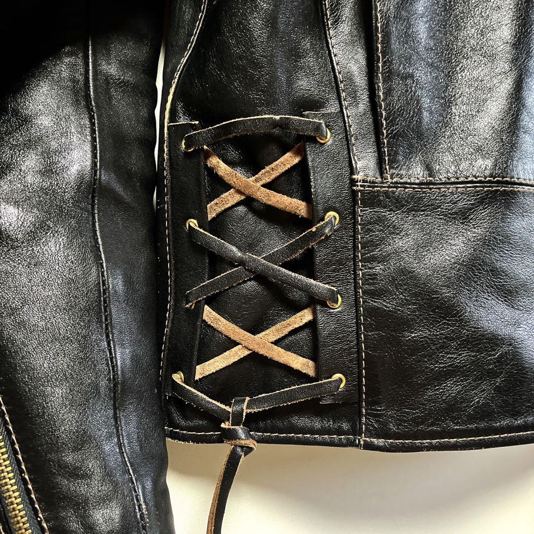 【1/4までの限定価格】フラットヘッド／ホースハイドシングルライダースジャケット