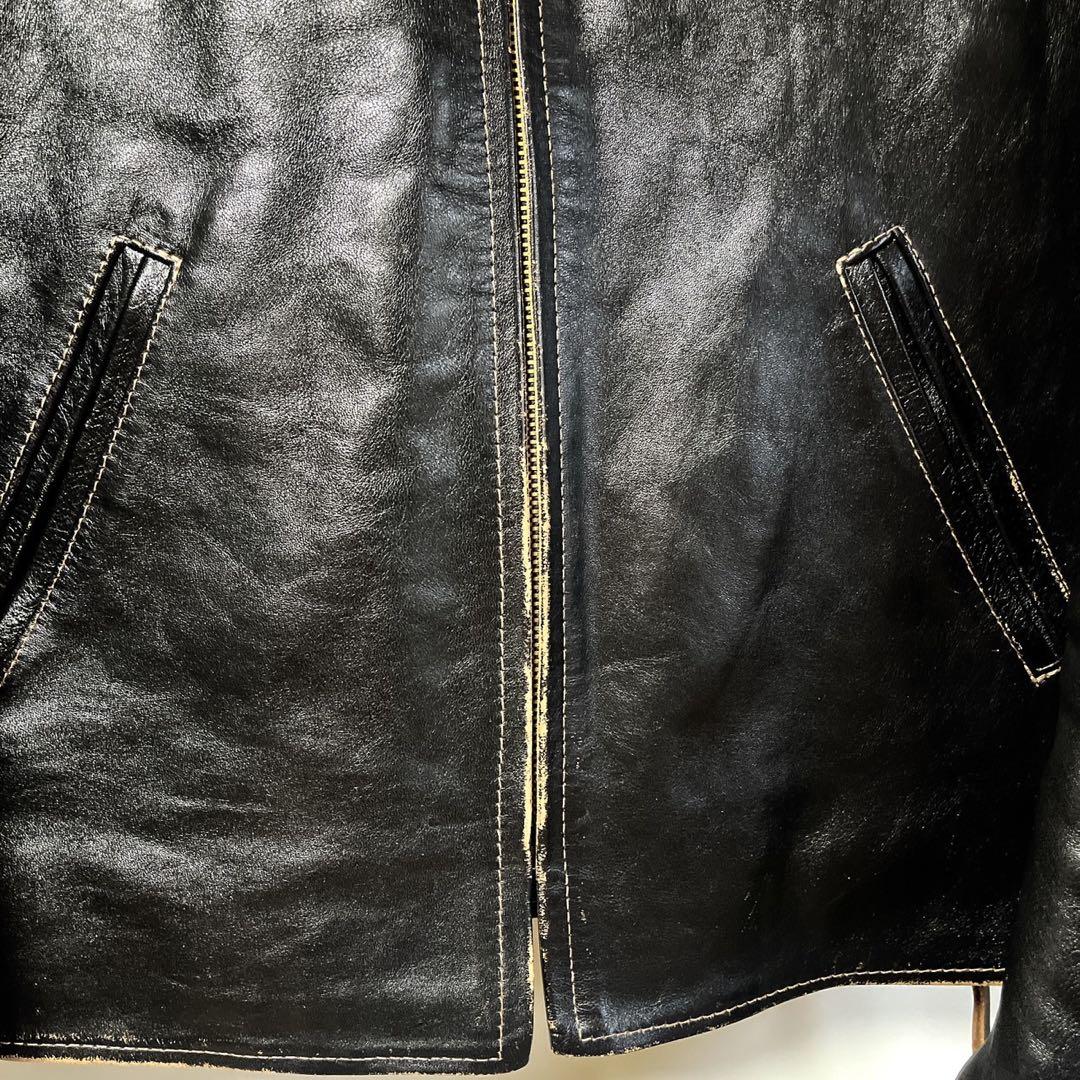 【1/4までの限定価格】フラットヘッド／ホースハイドシングルライダースジャケット