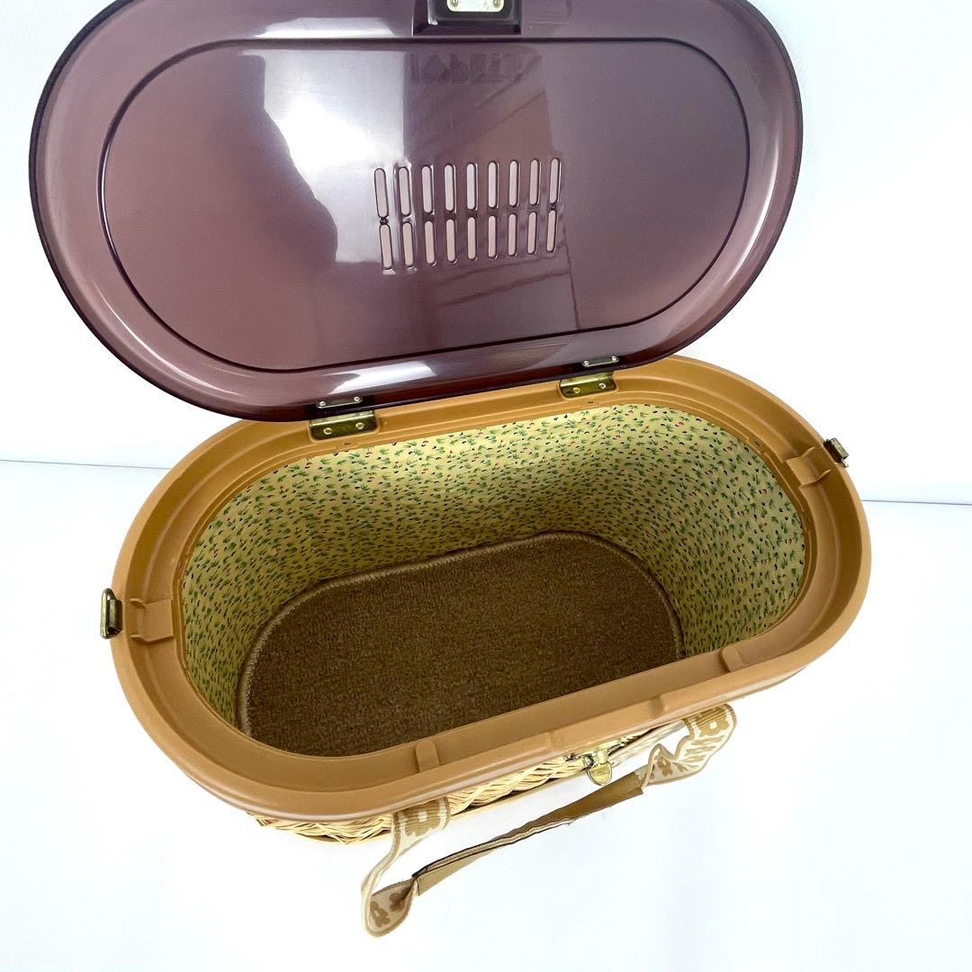 ボンビアルコン （I♡PETS）ラタン ペットキャリー 籐カゴ