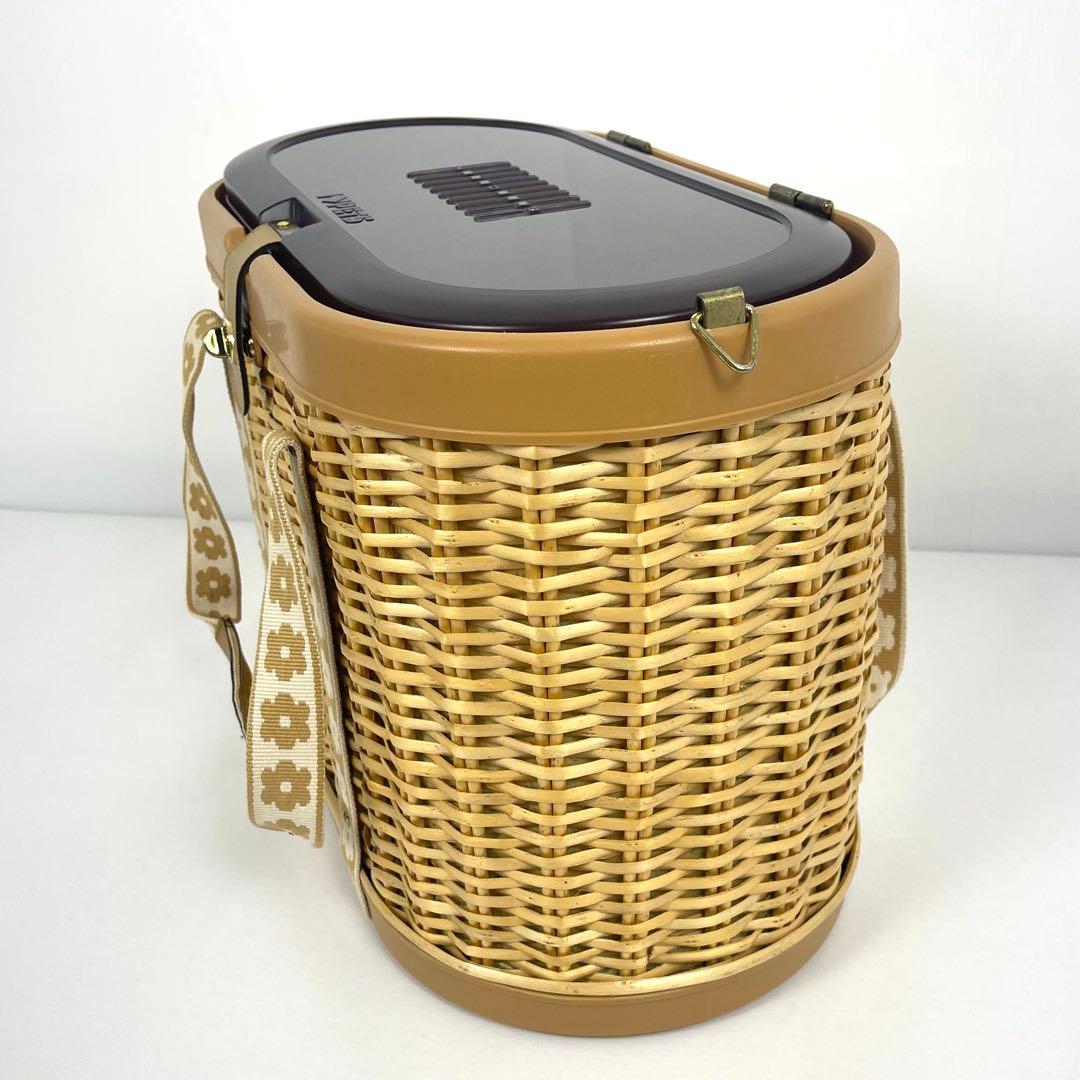 ボンビアルコン （I♡PETS）ラタン ペットキャリー 籐カゴ