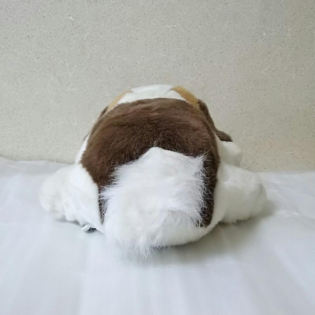 昭和レトロ 平成レトロ 犬 わんちゃん好きに♪伏せたセントバーナードのぬいぐるみ