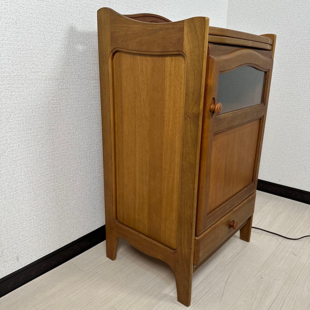 カリモク キャビネット サイドボード 電話台 花台 飾り棚 収納家具 ※i4※