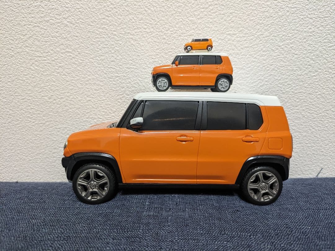 人気カラー　SUZUKI　hustler　ミニカー　カラーサンプル　非売品　初代