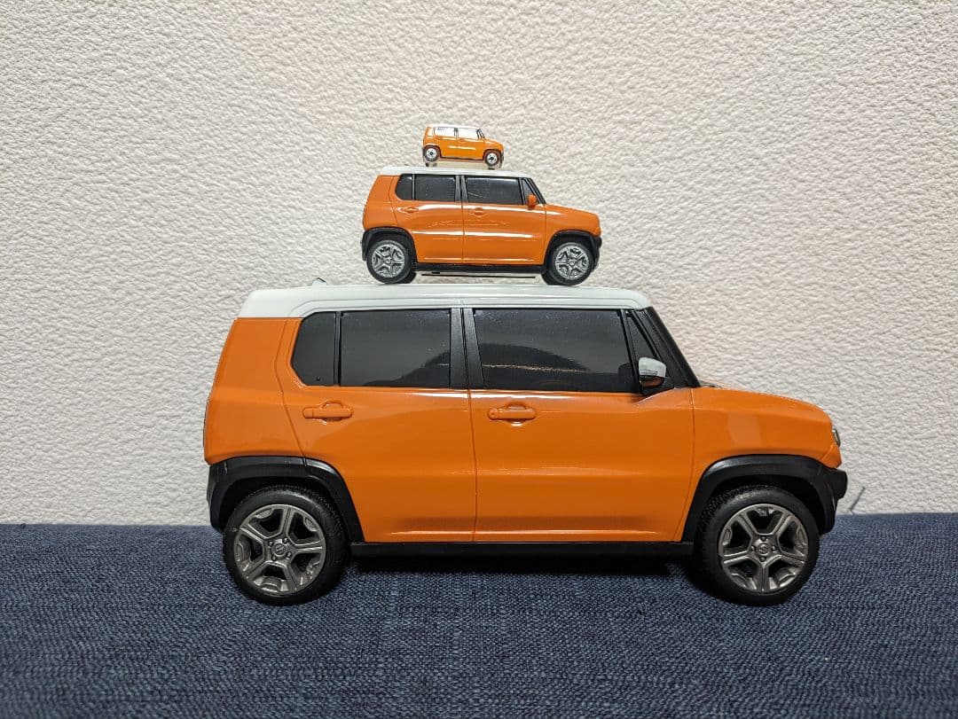 人気カラー　SUZUKI　hustler　ミニカー　カラーサンプル　非売品　初代