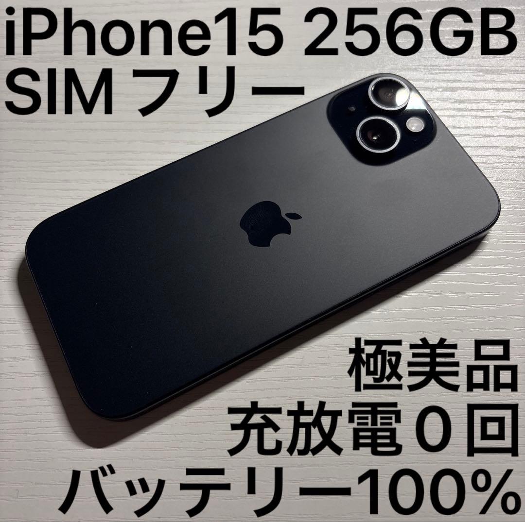 iPhone15 256GB SIMフリー ブラック 極美品