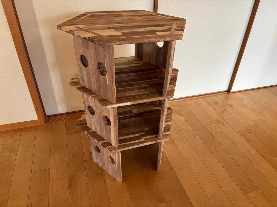 ヘキサゴンテーブル ヘキサテーブル 囲炉裏テーブル 組み立て式